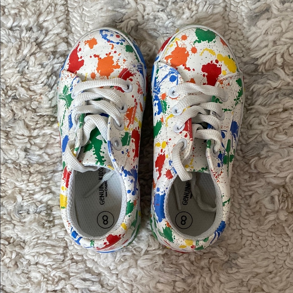 OshKosh B'gosh White and Red Sneakers Vibrant Design